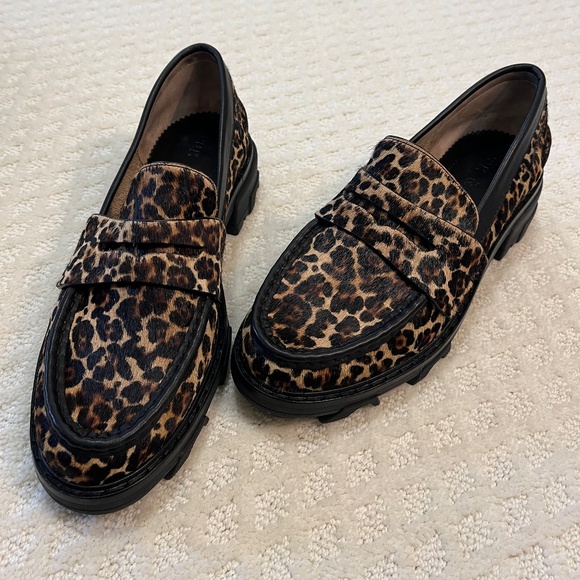 Rag & Bone Women’s Shiloh Loafer, leopard print calf hair, sz 8 - Picture 1 of 6